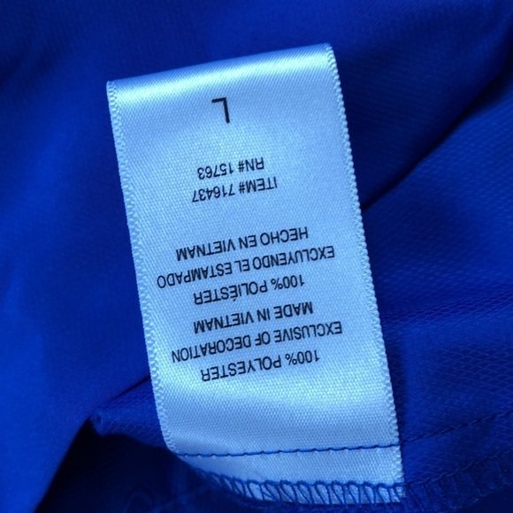 Champion Royal Blue Zip Front Windbreaker Jacket L - Picture 5 of 8